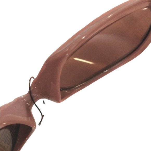 Sunglasses Light Brown Tan Oversized Round Square Rectangle Full Rim - Picture 12 of 16